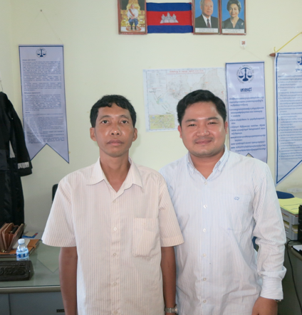 M. Kheng et Nou Chandeth, un avocat d’IBJ