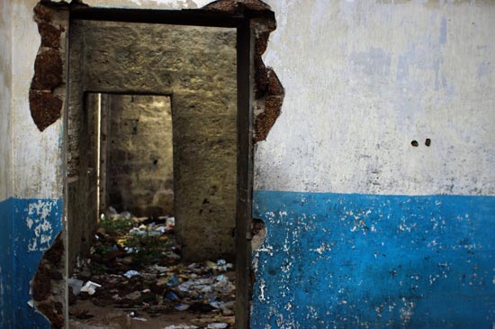 Building Destroyed in Downtown Kisumu, A victom of Post-Election Violence