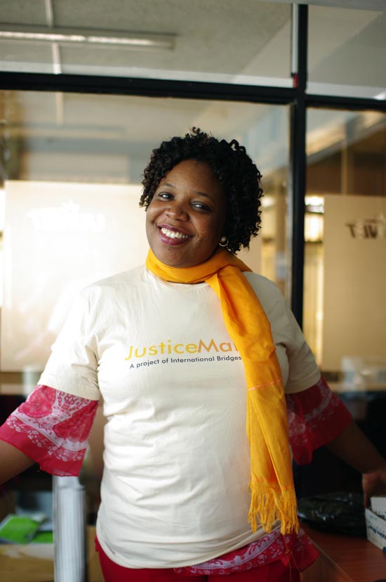 JusticeMaker Joy Mdivo at the CLEAR Kisumu Office
