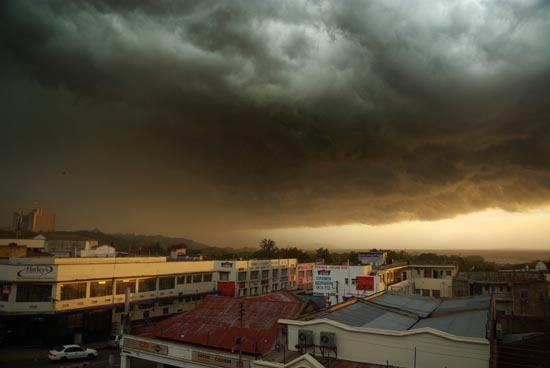 Thunderstorms outside CLEAR Kisumu offices