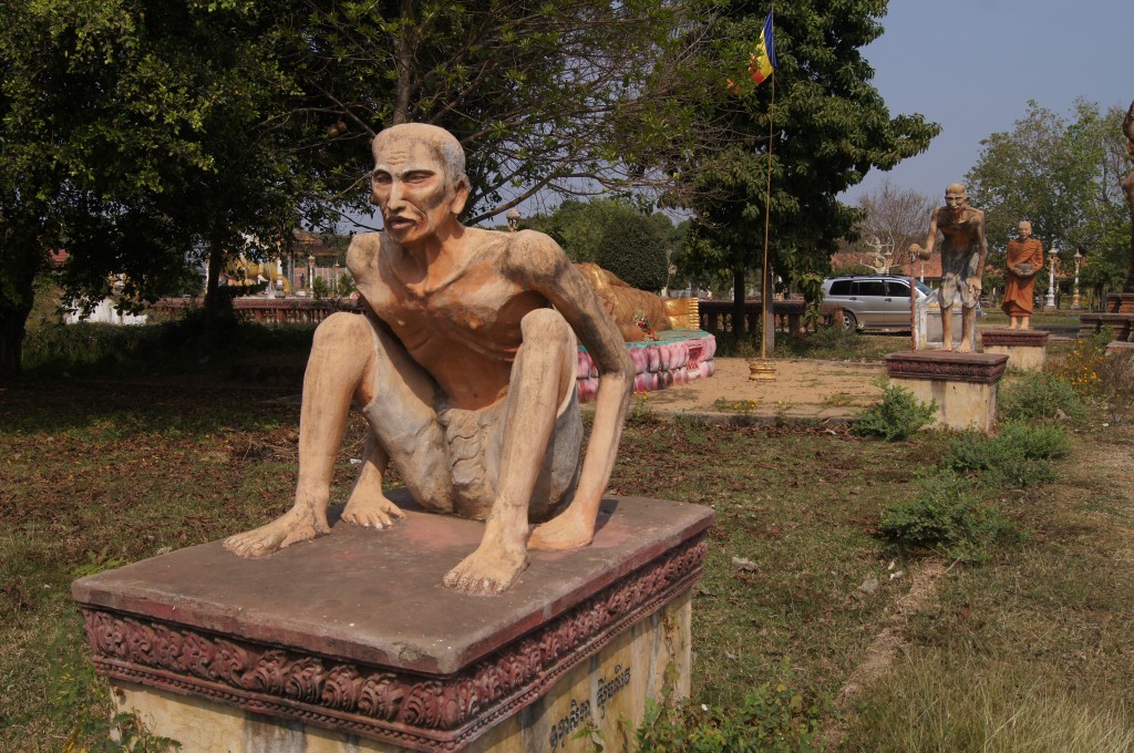 Statues of monks