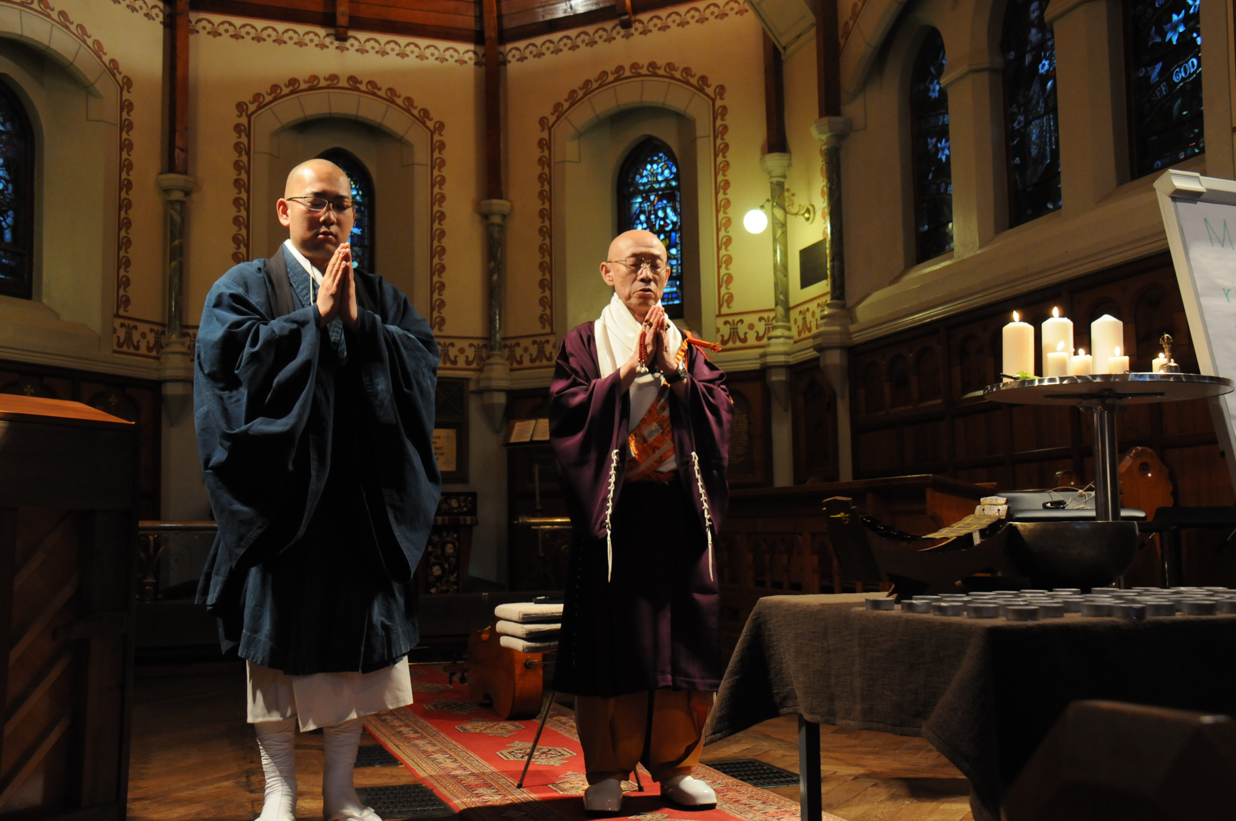 On the right is Kimihiro Kitakawara, Vice-President, Japan Buddhist Federation (JBF)