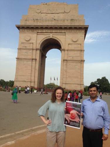 IBJ India Fellow, Ajay Verma and IBJ staff member Courtney Skiles in New Delhi, India