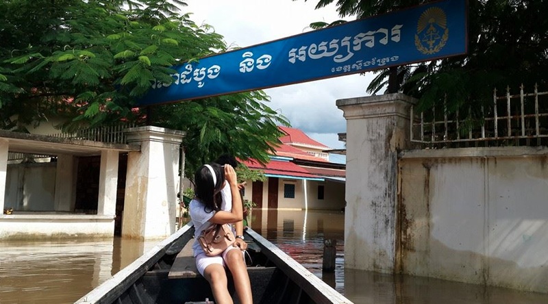 Meeting clients at the Stung Treng Court House 