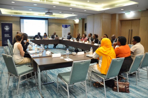 Discussions taking place during the roundtable