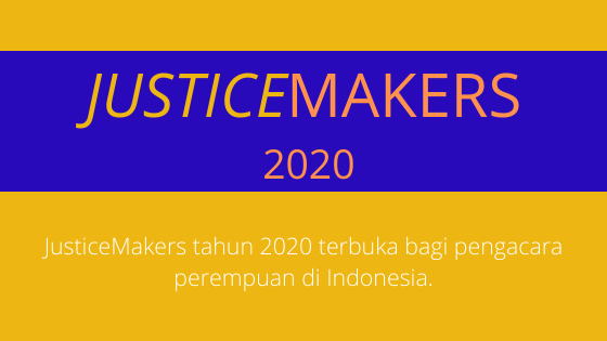 2020 Women JusticeMakers Competition – Indonesia